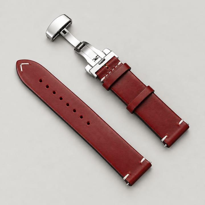 The Drifter Oil Wax Leather Band, Red