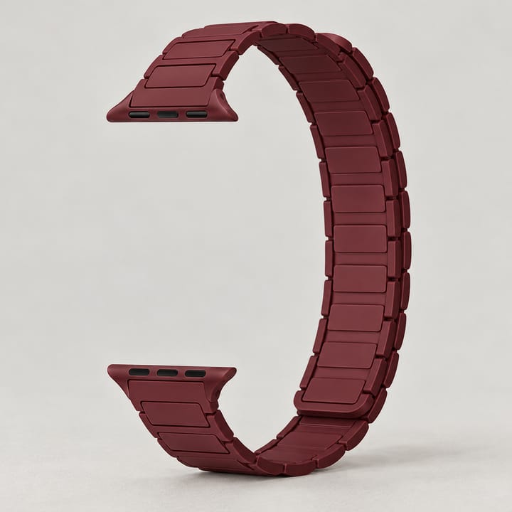 The Magnetic Silicone Apple Watch Band, Wine red